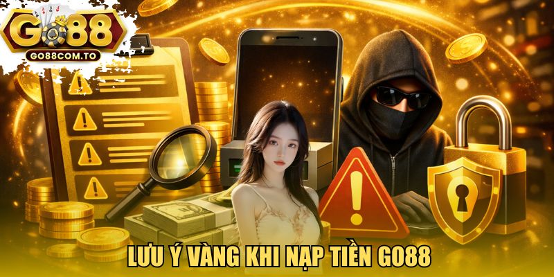 Lưu ý vàng khi nạp tiền GO88