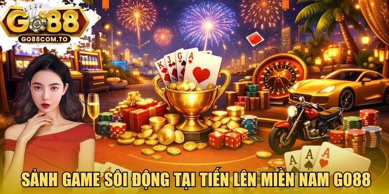 Sảnh game sôi động tại Tiến lên miền Nam GO88